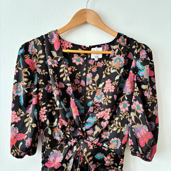 Misa Los Angeles Narcissa Floral Satin Mini Dress - Picture 9 of 13